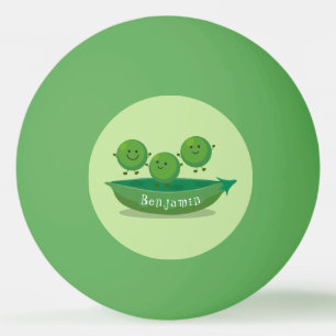 Balle De Ping Pong Petits pois sauteurs en pod dessin animé illustrat