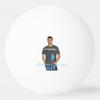 Balle De Ping Pong Photo Vertical Complet - Texte personnalisé Script