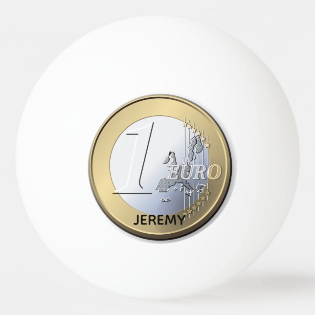 Balle De Ping Pong Pièce Euro Fake Silver (Devant)