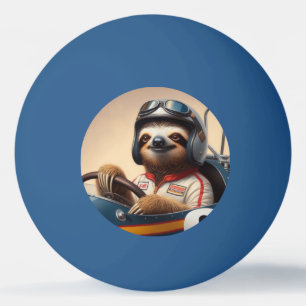 Balle De Ping Pong Pilote Sloth Racecar