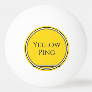 Balle De Ping Pong Ping jaune