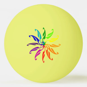 Balle De Ping Pong Ping Pong Ball - Feuilles de la roue couleur