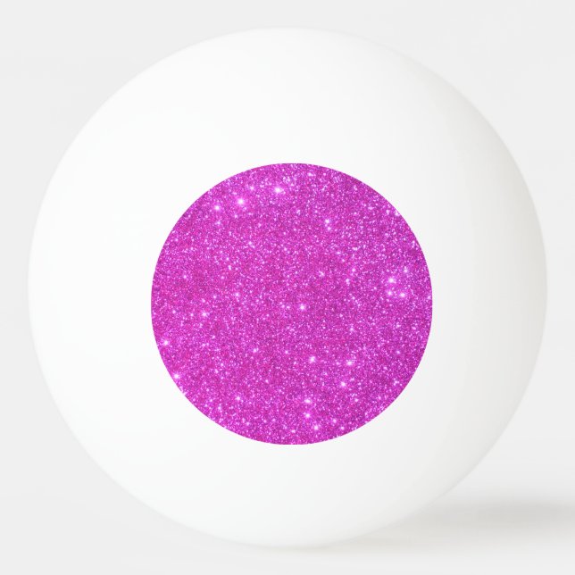 Balle De Ping Pong Ping-pong Girly scintillant rose de boule de (Devant)