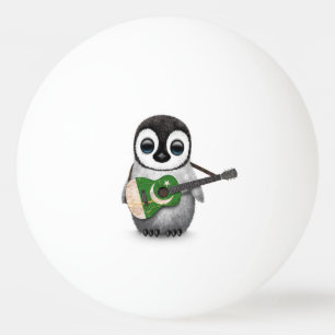 Balle De Ping Pong Pingouin de bébé jouant la guitare pakistanaise