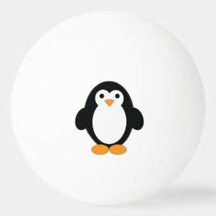 Balle De Ping Pong Pingouin de caricature