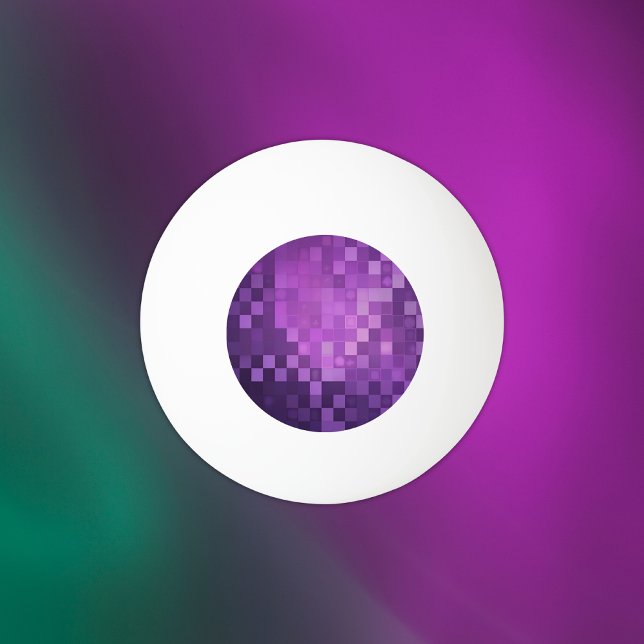 Balle De Ping Pong Pixel violet | Balle de ping-pong trois étoiles (Créateur téléchargé)