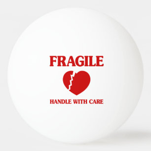 Balle De Ping Pong Poignée Cardiaque Fragile Avec Soin