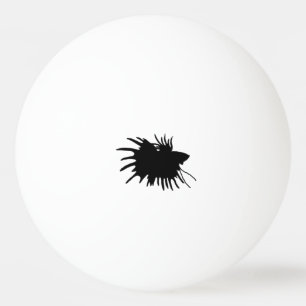 Balle De Ping Pong Poissons de combat siamois d'amour de silhouette