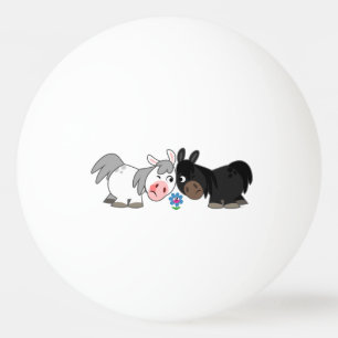 Balle De Ping Pong Poney Cartoon mignonne Standoff Ping Pong Ball