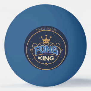 Balle De Ping Pong Pong King bleu