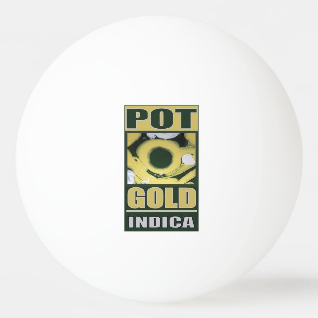 BALLE DE PING PONG POT O GOLD INDICA (Devant)