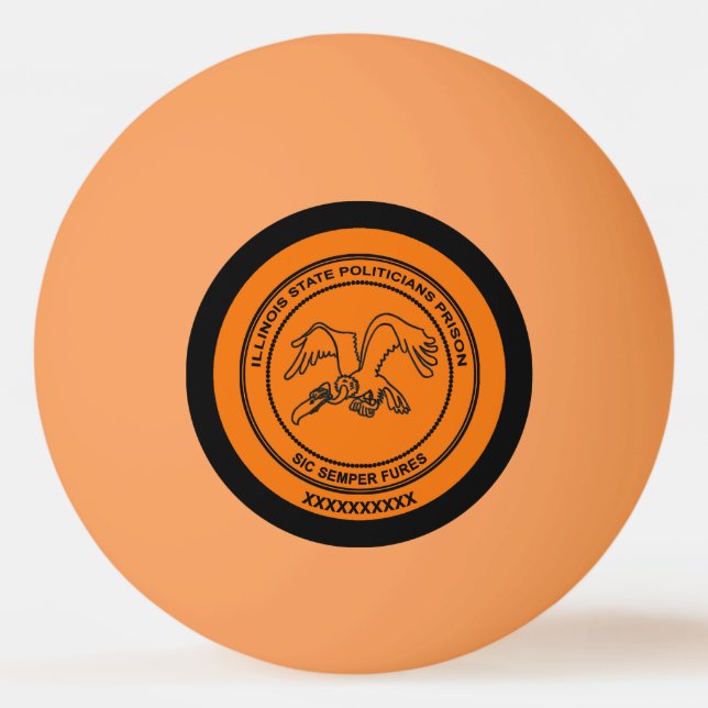 Balle De Ping Pong Prison des politiciens de l'Illinois (Devant)