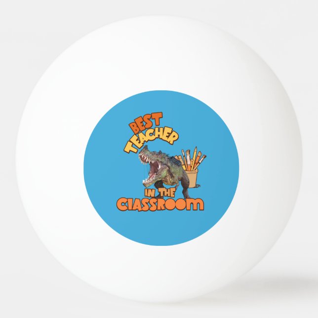Balle De Ping Pong Professeur d'Art de Dinosaures Drôle Créatif pour  (Devant)
