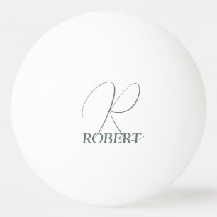 Balle De Ping Pong Raquette de ping pong monogrammée vert mousse