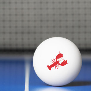 Balle De Ping Pong Red Lobster White Ball Beach Ocean Coastal Amuseme