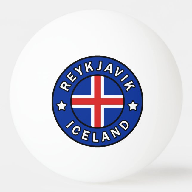 Balle De Ping Pong Reykjavik Islande (Devant)