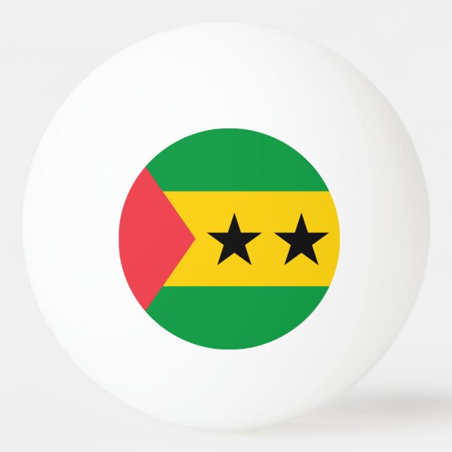 Balle De Ping Pong Sao Tome and Principe Flag (Devant)