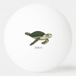 Balle De Ping Pong Sea turtle cartoon