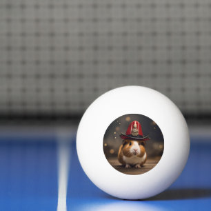 Balle De Ping Pong Secourez prêts : Cochon de Guinée dans le Casquett