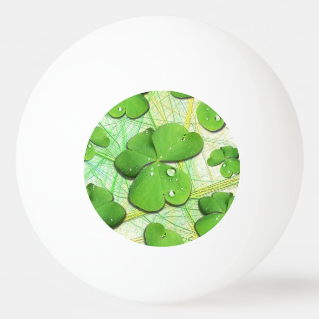 Balle De Ping Pong Shamrock vert St Patrick iPhone 5 Coque-Mate (Devant)