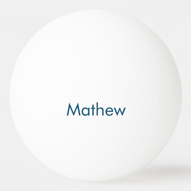 Balle De Ping Pong simple lettre initiale monogramme ajouter votre no (Devant)
