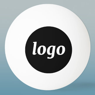 Balle De Ping Pong Simple logo de l'entreprise de promotion de la mar