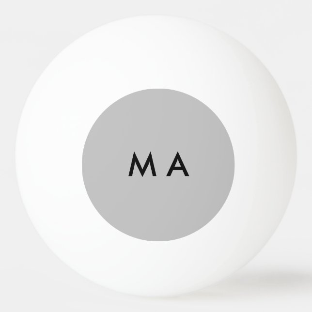 Balle De Ping Pong Simple monogramme ajouter votre nom lettre man min (Devant)