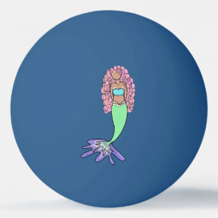 Balle De Ping Pong sirène arc-en-ciel rose bleu pourpre vert noir bou