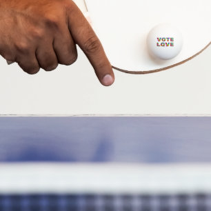 Balle De Ping Pong SlipperyJoe vote amour égalité fourrure de couleur