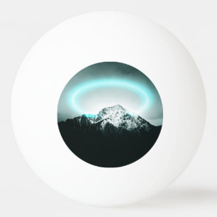 Balle De Ping Pong Snowy mountain mysterious blue neon light