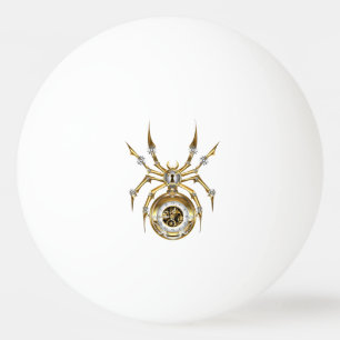 Balle De Ping Pong Spider Steampunk sur Arrière - plan pourpre
