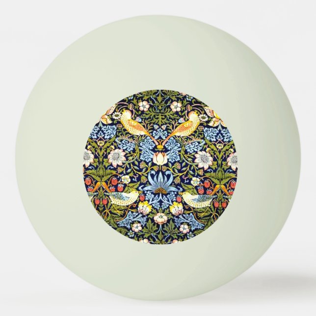 Balle De Ping Pong Strawberry Thief, célèbre motif, (Devant)