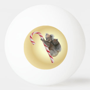 Balle De Ping Pong Sucre de canne de Noël Koala australien