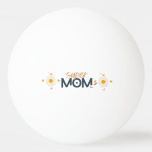 Balle De Ping Pong Super MOM Fleur