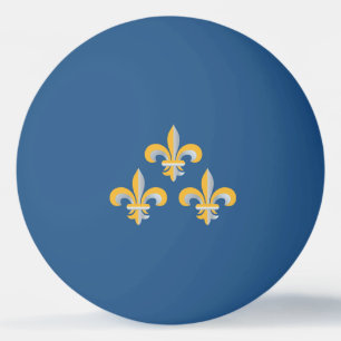 Balle De Ping Pong Symbole de Fleur de Lis