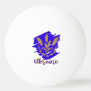 Balle De Ping Pong Symbole national ukrainien tryzub fait d'oreille d