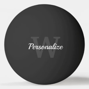 Balle De Ping Pong Table de ping-pong de nom personnalisé noir et bla