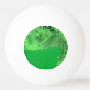 Balle De Ping Pong "Table Rock vert & rouge" Abstrait Ping Pong Ball
