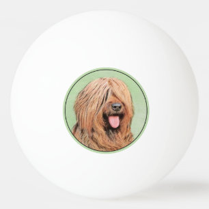 Balle De Ping Pong Tableau de bord - Joli art original chien