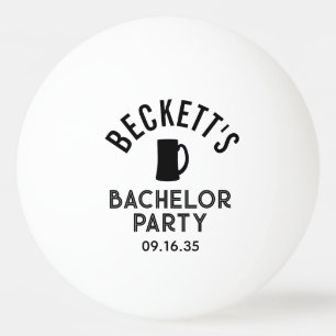 Balle De Ping Pong Tasse de bière noire pour enterrement de vie de ga