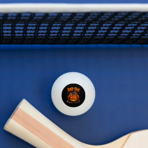 Balle De Ping Pong Taxe Papa Drôle Halloween Citrouille