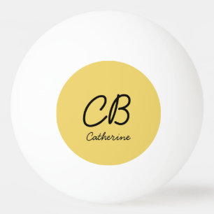 Balle De Ping Pong Tendance Couleur doux Nom Jaune Ping Pong Ball