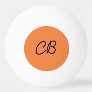 Balle De Ping Pong Tendance Tangerine frais Monogramme Ping Pong Ball