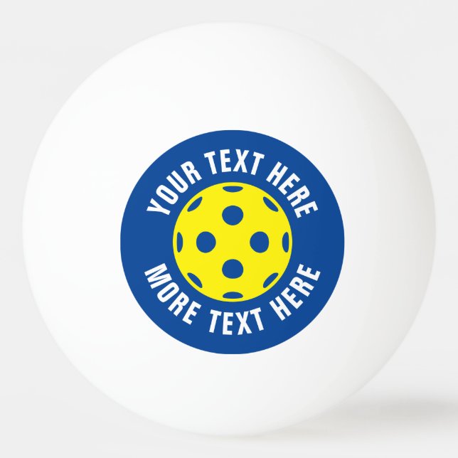 Balle De Ping Pong Tennis de table personnalisé (Devant)