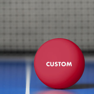 Balle De Ping Pong Tennis de table ROUGE personnalisé