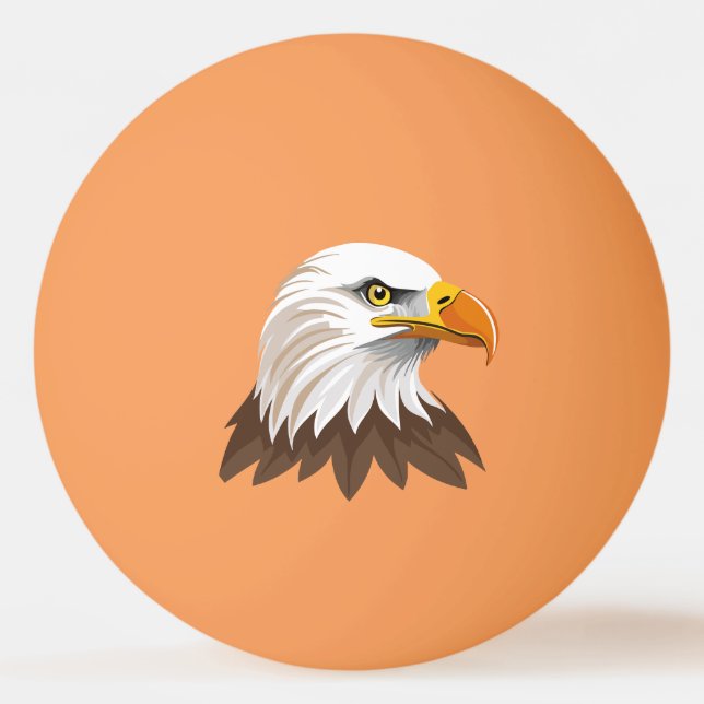 Balle De Ping Pong Tête d'aigle américain (Devant)