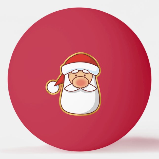 Balle De Ping Pong Tête père Noël (Devant)