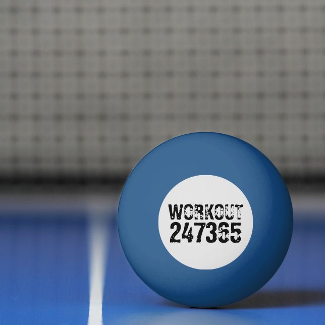 Balle De Ping Pong Texte usé et rayé Workout 247365 noir (Filet)