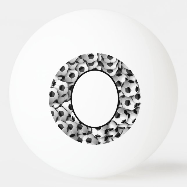 Balle De Ping Pong Thème de football personnalisé (Devant)