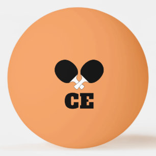 Balle De Ping Pong Thème Tennis de Table Ping Pong Monogramme Nom Pin